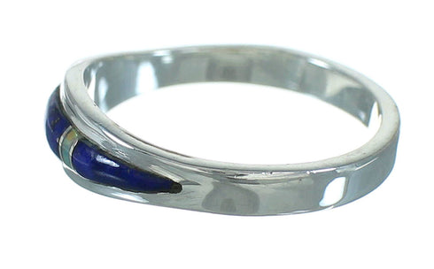 Lapis Opal Genuine Sterling Silver Southwest Ring Size 6-3/4 QX85350